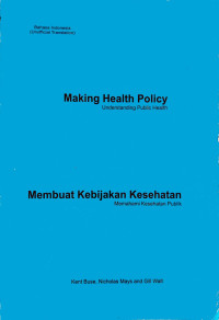 Image of Membuat Kebijakan Kesehatan: Memahami Kesehatan Publik